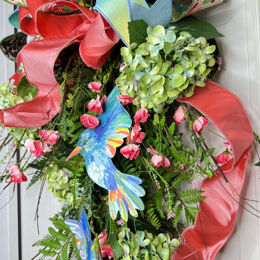 Miss Cayce's Door Decor | Artful Hummingbird Teardrop