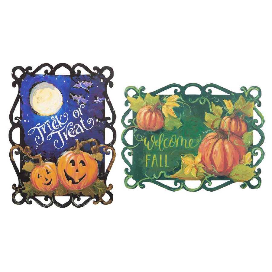 The Round Top Collection Door Decor | Reversible Fall And Trick Or Treat Sign