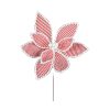 Direct Export Co. Floral | Striped Poinsettia Pick