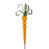 The Round Top Collection Pot Stakes | Wood Bead Carrot