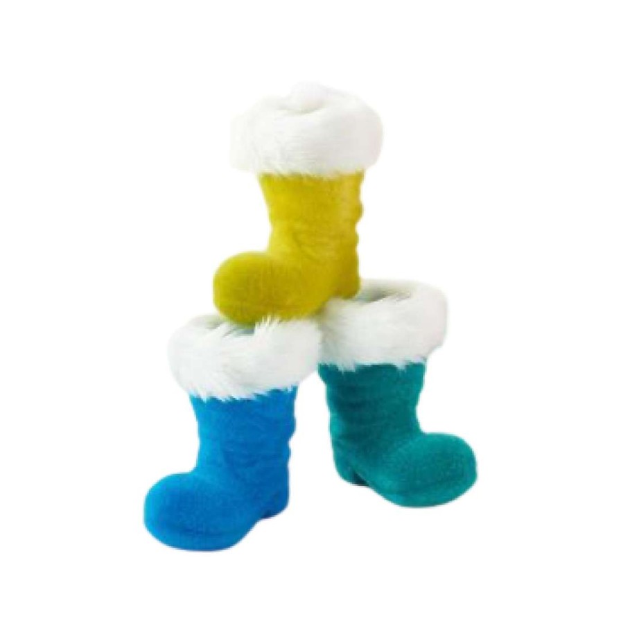 180 Degrees Home Accents | Flocked Boot, 6"