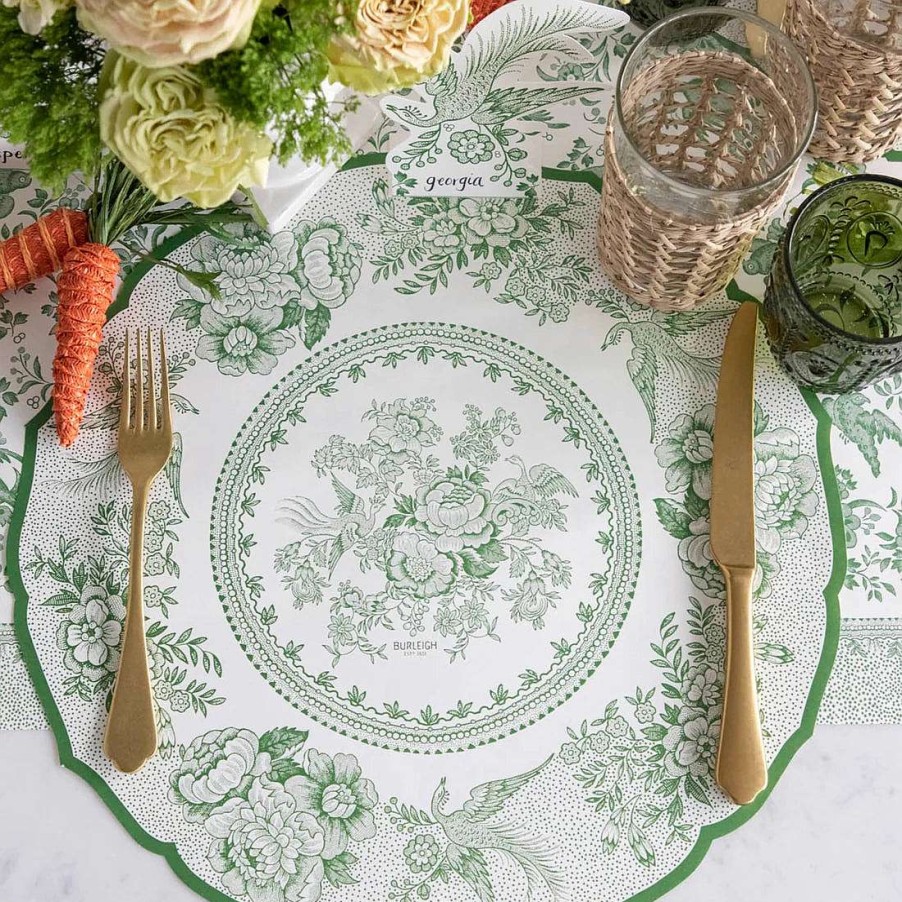 Hester & Cook Party Diy | Die-Cut Green Asiatic Pheasants Sheets