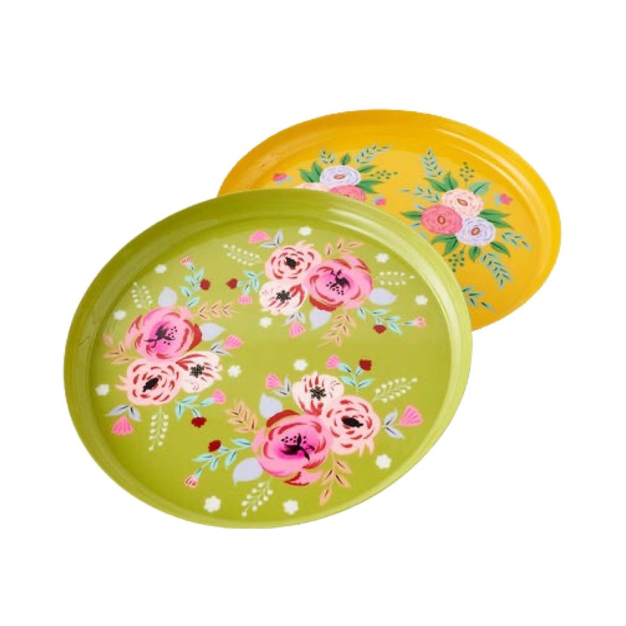 180 Degrees Kitchen & Dining | Hand Painted Floral Tray