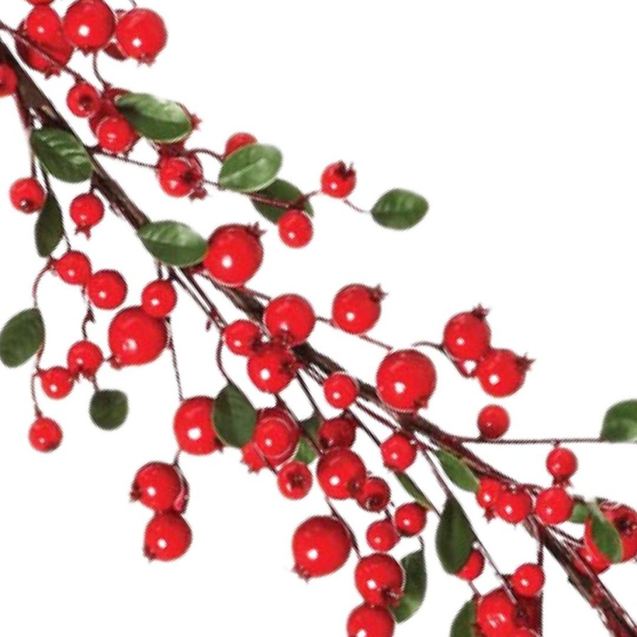 Regency Table Decor | Red Mixed Berry Leaf Garland, 48"