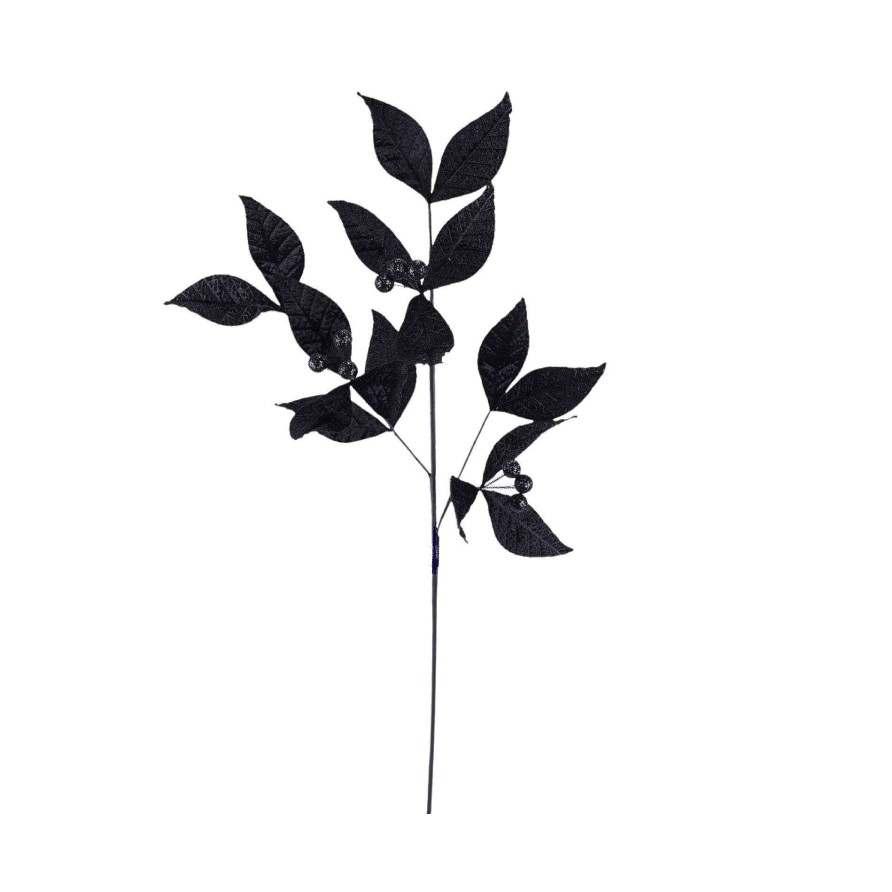 Direct Export Co. Floral | Black Velvet Laurel Spray