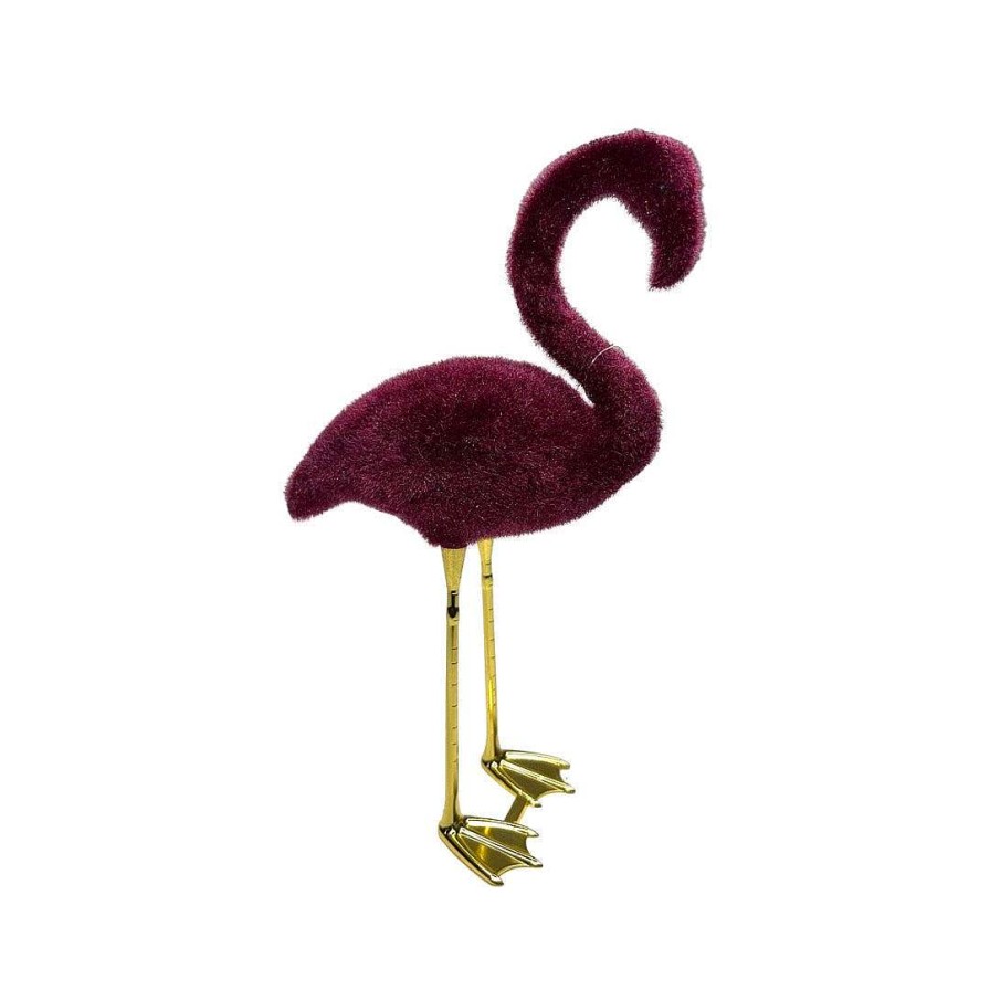 180 Degrees Home Accents | Flocked Flamingo