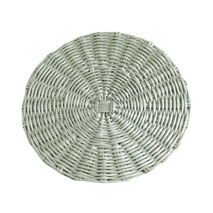 Beatriz Ball Spring | Faux Wicker Placemats, Sage