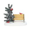 Department 56 Table Decor | Cardinal Christmas Bench Dept. 56 Village