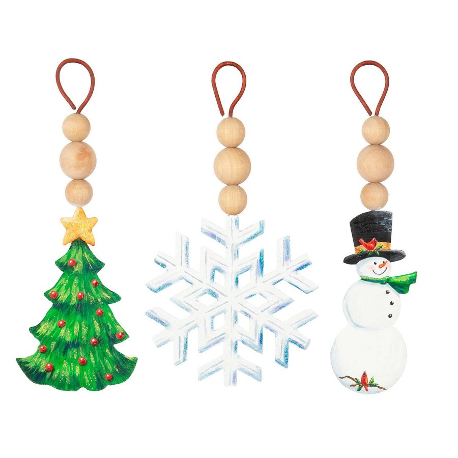 The Round Top Collection Winter | Wood Bead Holiday Ornament