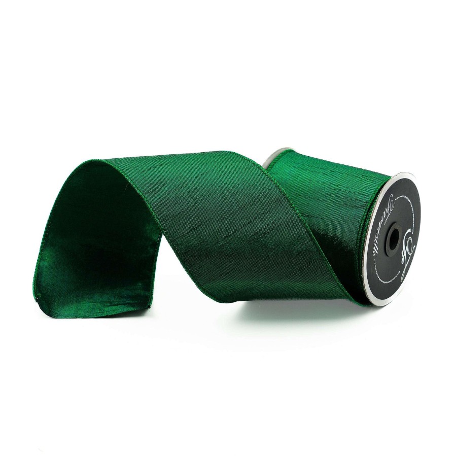 Farrisilk Ribbon | Emerald Luster Ribbon, 4" X 10Yd