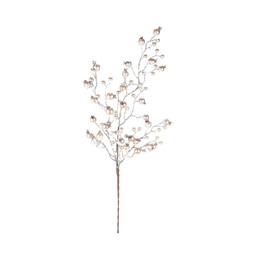 Direct Export Co. Sprays | Champagne Gilded Frosted Crabapple