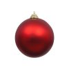 Farrisilk Ball Ornaments | Red Matte Ball Ornament, 6"