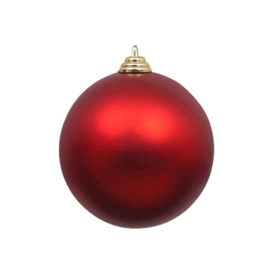 Farrisilk Ball Ornaments | Red Matte Ball Ornament, 6"