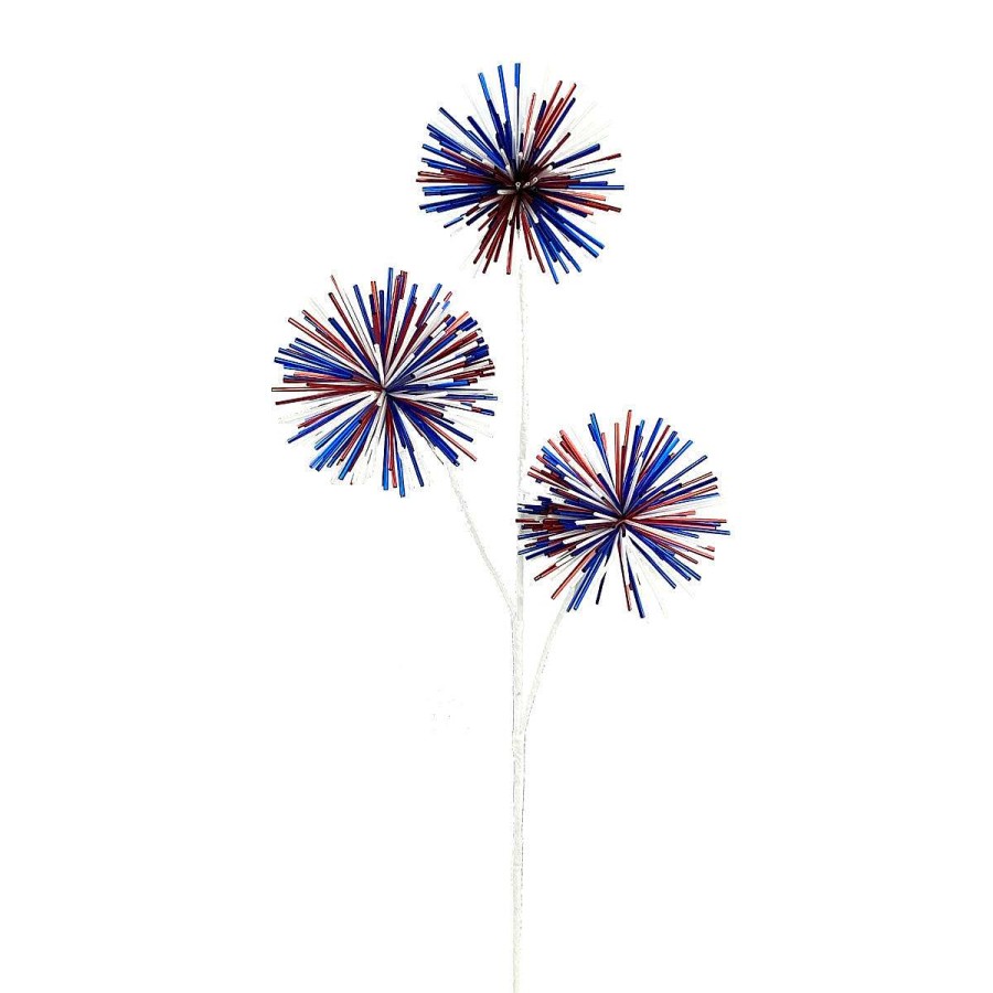 Liberty Floral Floral | Red, White, Blue Pom-Pom Spray