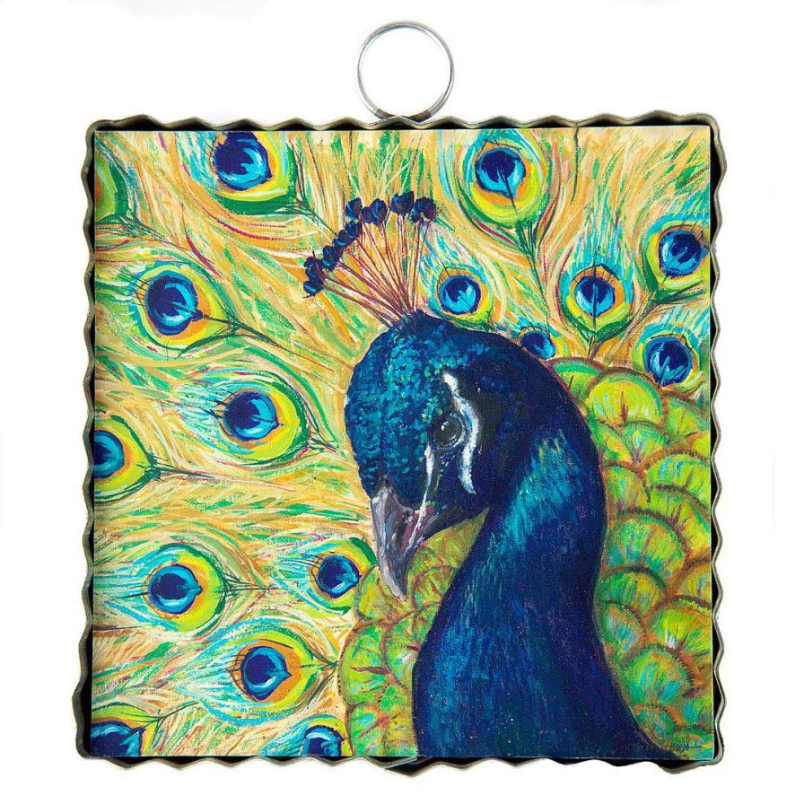 The Round Top Collection Wall Decor | Peacock Beauty Mini Gallery Art