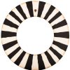 The Round Top Collection Wall Decor | Black And White Wreath With Grommet Hanger