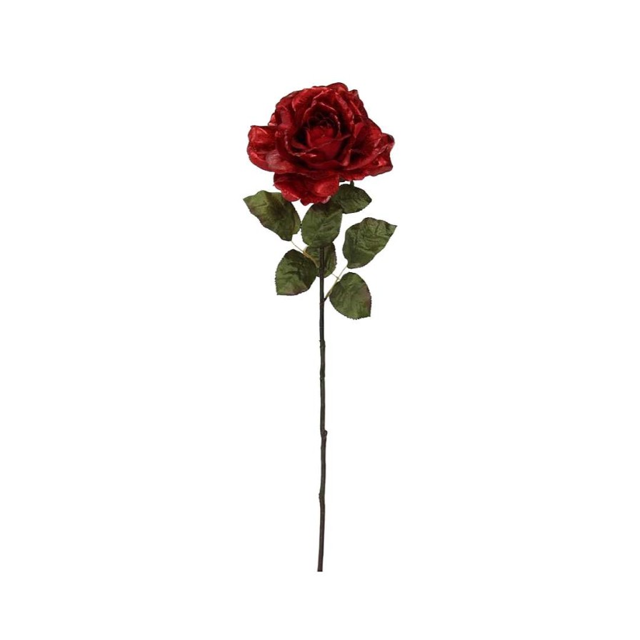 Craig Bachman Floral | Red Metallic Rose Stem