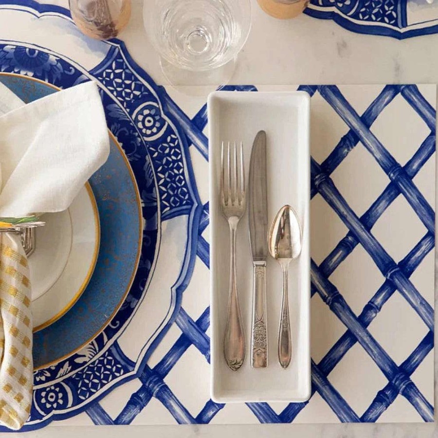 Hester & Cook Kitchen & Dining | Blue Lattice Placemat Sheets