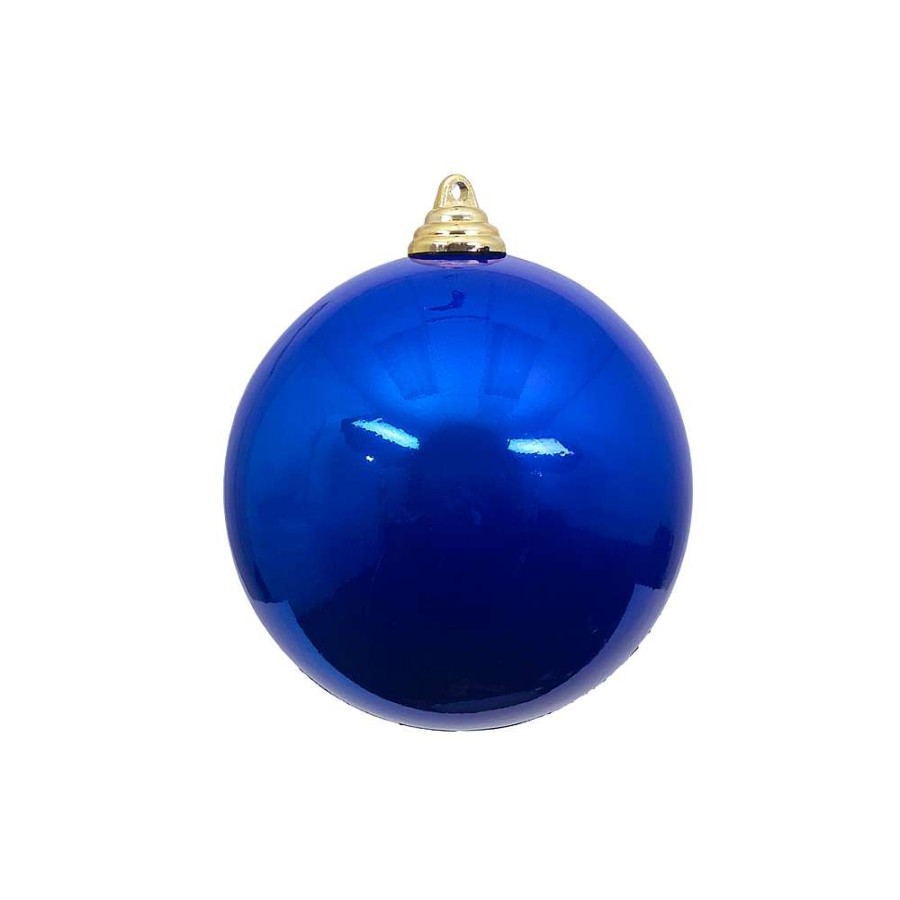 Farrisilk Ball Ornaments | Blue Candy Apple Ball Ornament, 4"