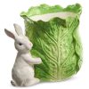 RAZ Kitchen & Dining | Green Cabbage Container With Bunny