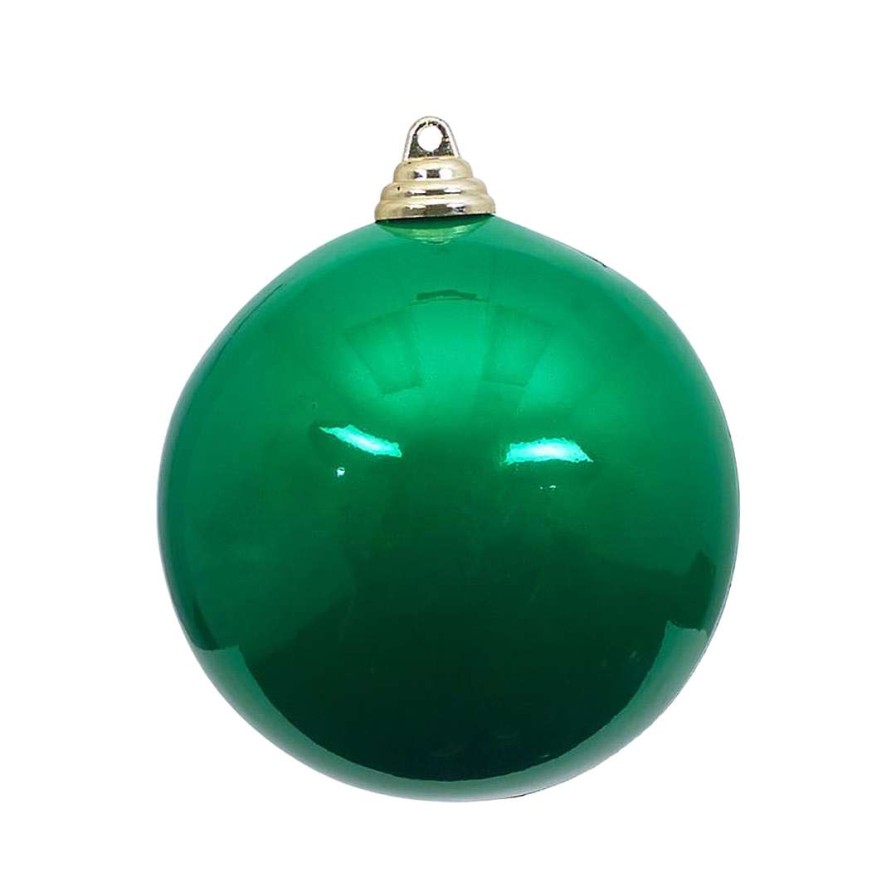 Farrisilk Ball Ornaments | Emerald Green Candy Apple Ball Ornament, 6"