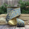 D. Stevens Ribbon | Velvet Glitter Treillage Ribbon, 2.5" X 10Yd