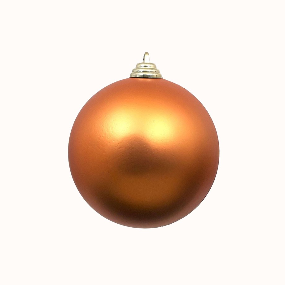 Farrisilk Ball Ornaments | Copper Matte Ball Ornament, 6"