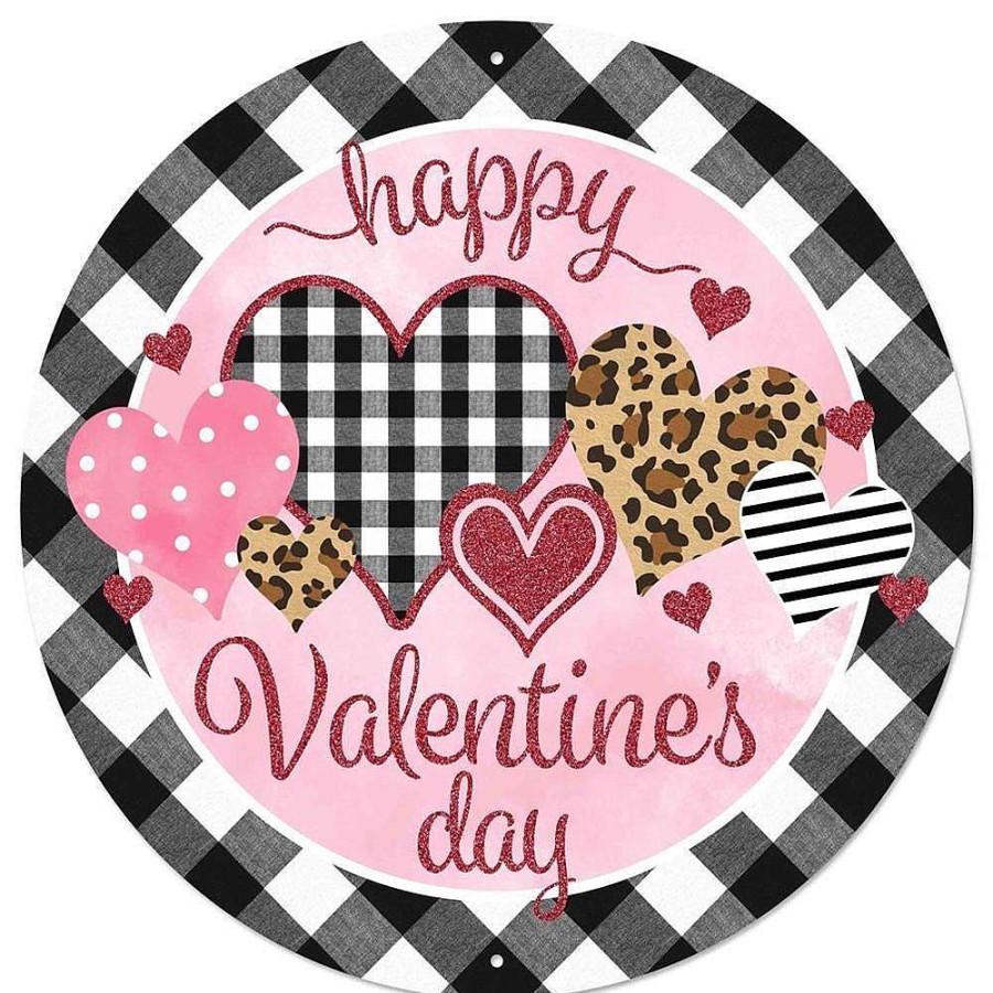 Craig Bachman Focal Points | Mixed Print Happy Valentine'S Day Sign, 8"