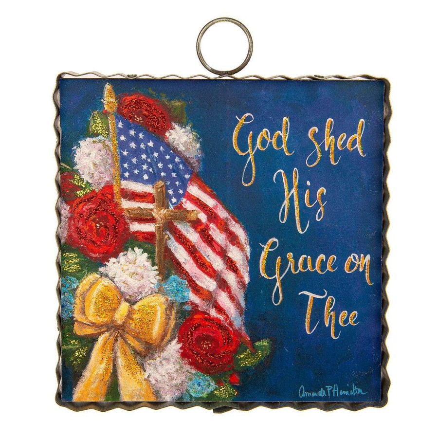 The Round Top Collection Table Decor | Hamilton "His Grace On Thee" Mini Gallery Art