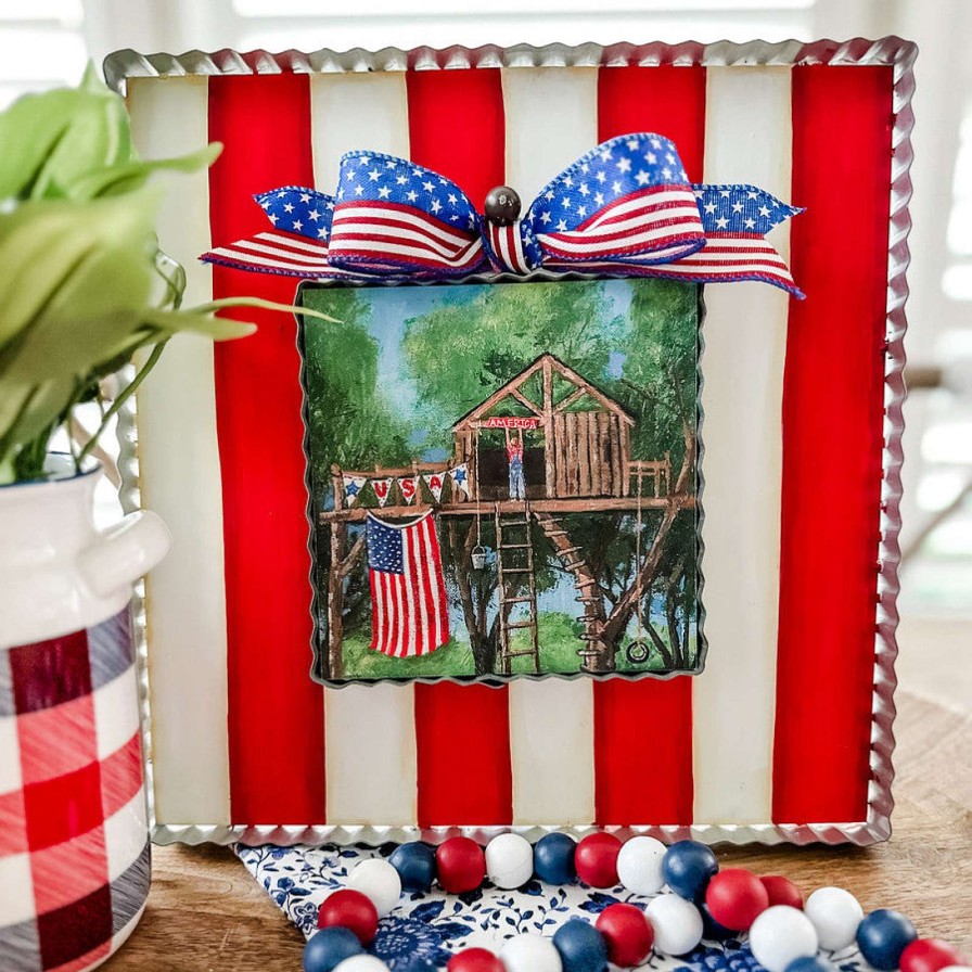 The Round Top Collection Table Decor | Patriotic Treehouse Mini Gallery Art