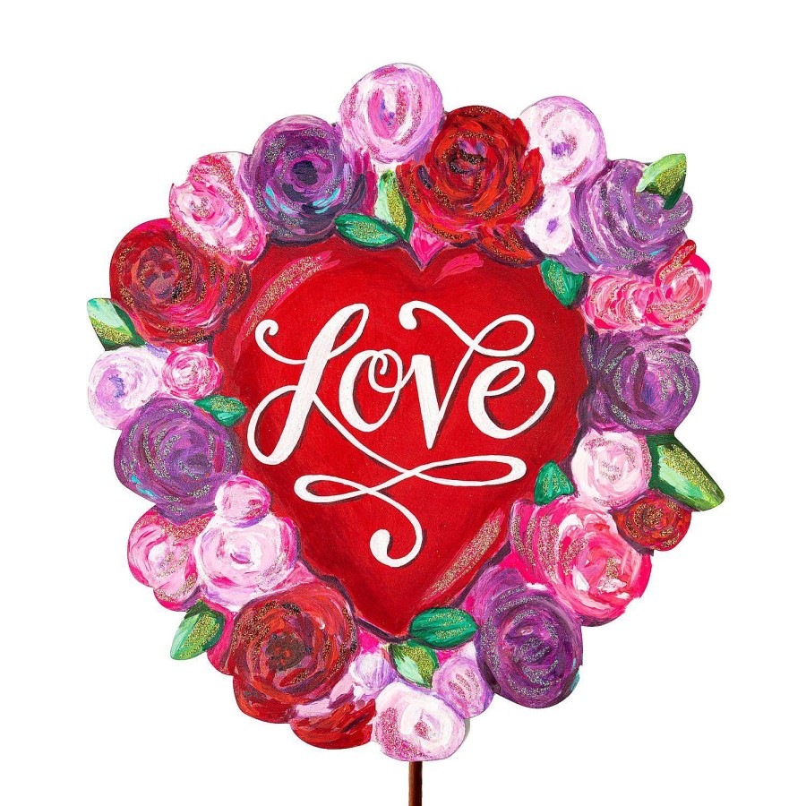 The Round Top Collection Wall Decor | Floral "Love" Heart