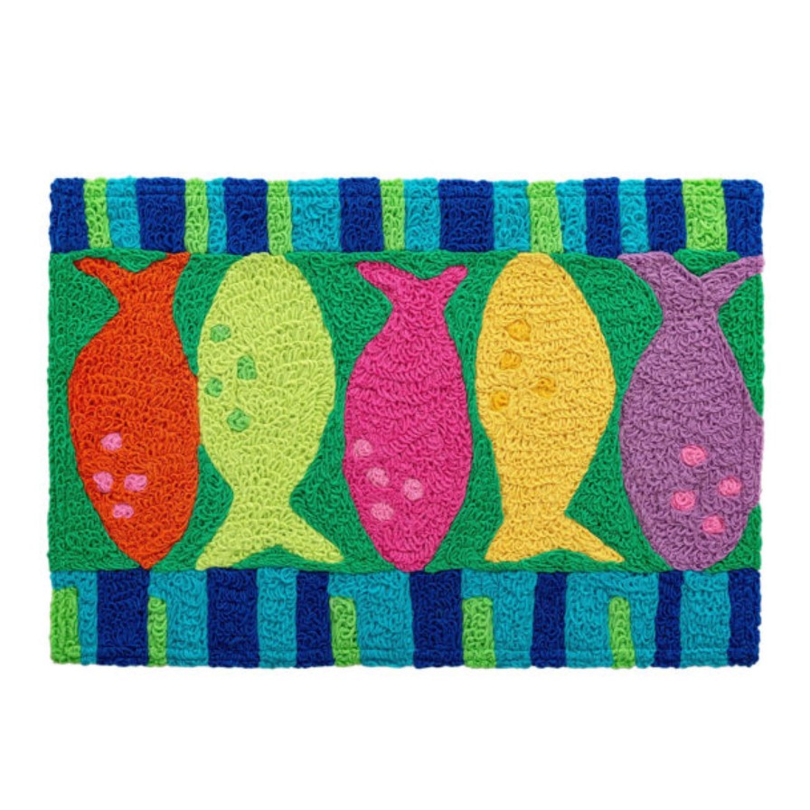 Jelly Bean Rugs & Mats | Watercolor Fish Jellybean Rug