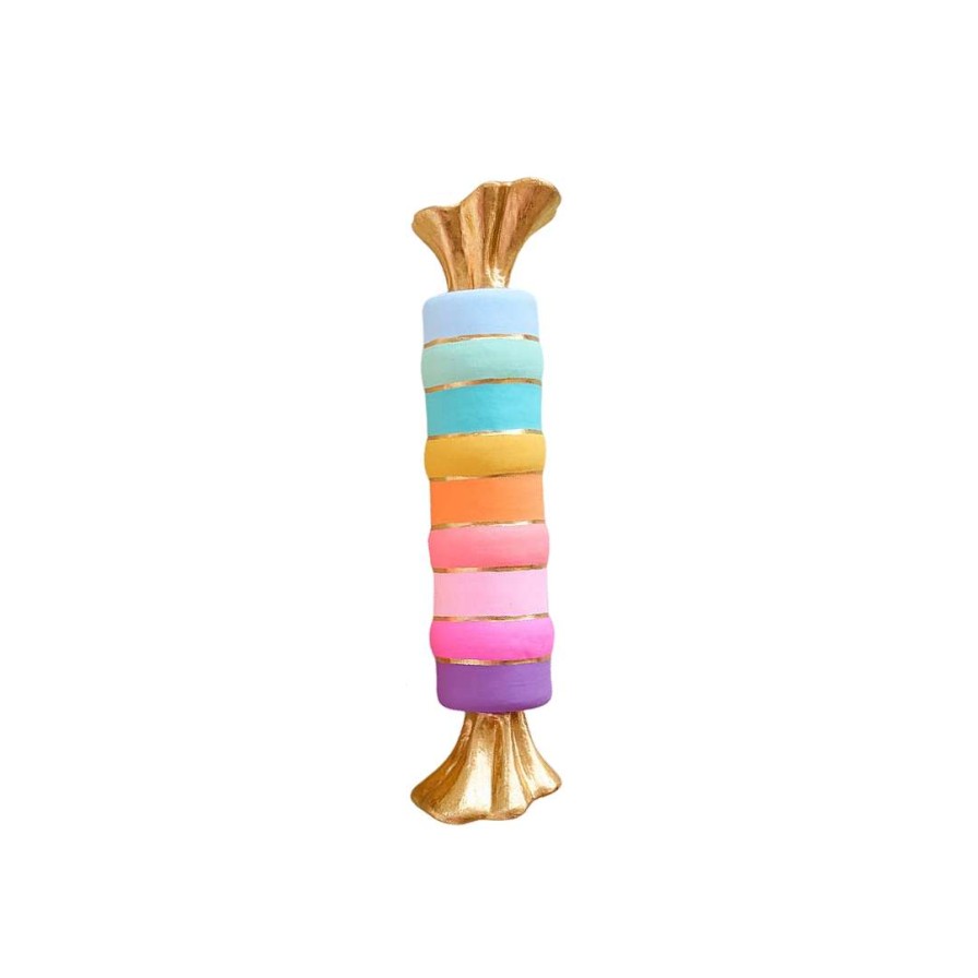 Glitterville Figurines | Rainbow Taffy Candy Display By Glitterville