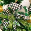 A&B Floral St. Patrick'S Day | Antique Diamond Plaid Ribbon, 4" X 10Yd.