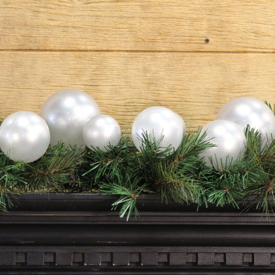 Farrisilk Garlands | Silver Ball Garland, 10'