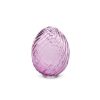 RAZ Home Accents | Purple Swirl Patterned Glass Egg, 4"