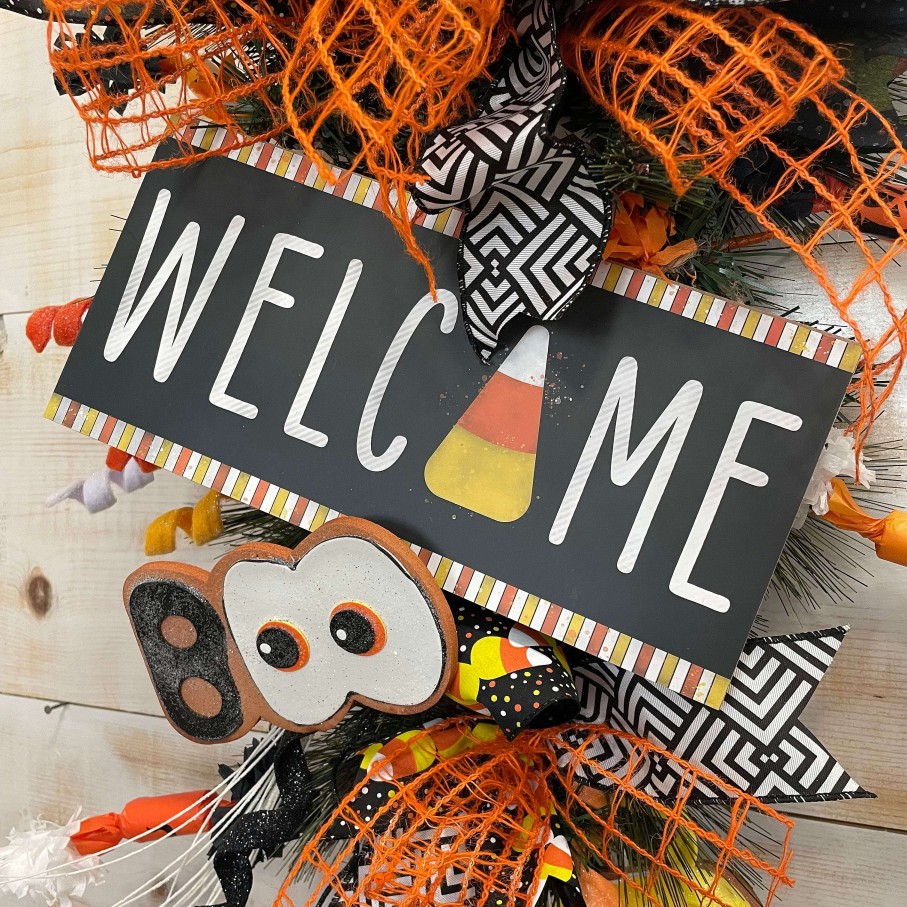 Craig Bachman Wall Decor | Welcome Home Candy Corn Sign