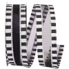 Reliant Ribbon Ribbon | Black And White Beetlejuice Ribbon, 1.5"X 25Yd