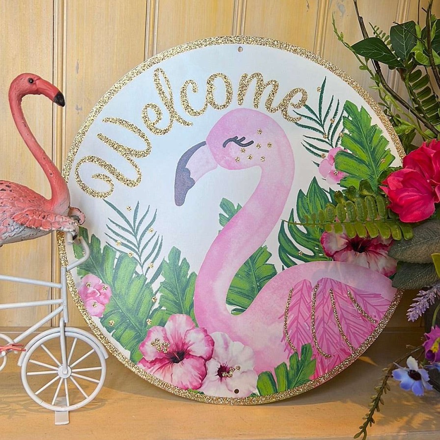 Craig Bachman Signs | Glitter Flamingo Sign