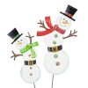 The Round Top Collection Pot Stakes | Merry & Bright Snowman