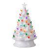 RAZ Focal Points | White Vintage Lighted Tree With Timer, 13"