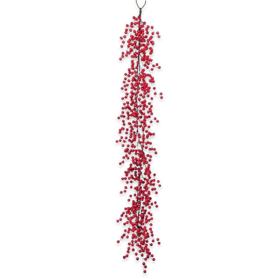 Regency Wall Decor | Deluxe Red Berry Garland, 60"