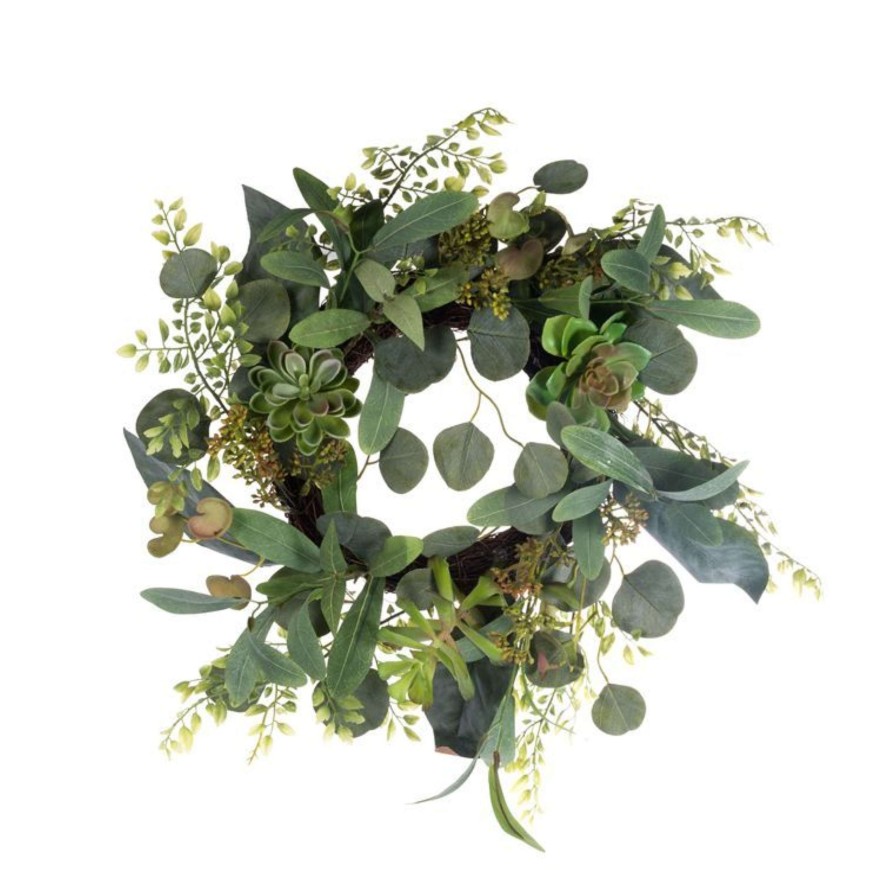 CRI Wreaths | Mix Succulent Wreath 6"