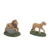 Department 56 Table Decor | Zoological Gardens Lions Set, Dept. 56 Village