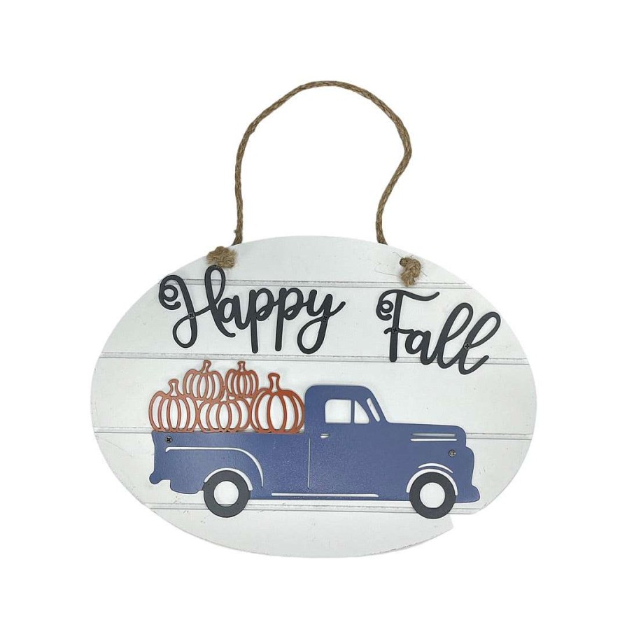 Transpac Wall Decor | Pumpkin Truck Hanger