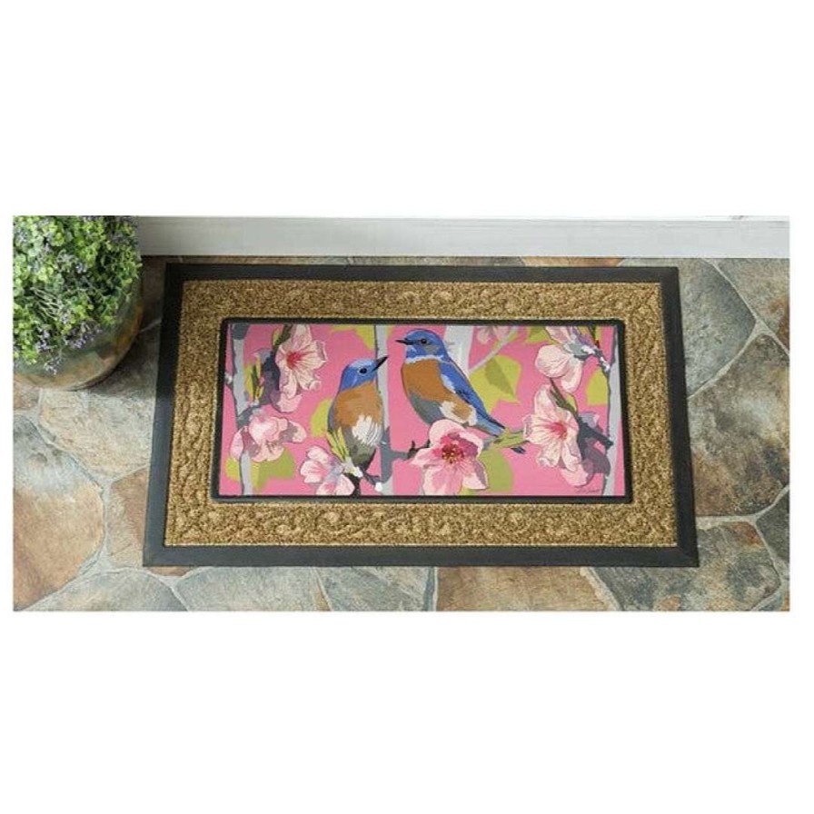 Evergreen Rugs & Mats | Birdies On Cherry Blossoms Sassafras Switch Mat