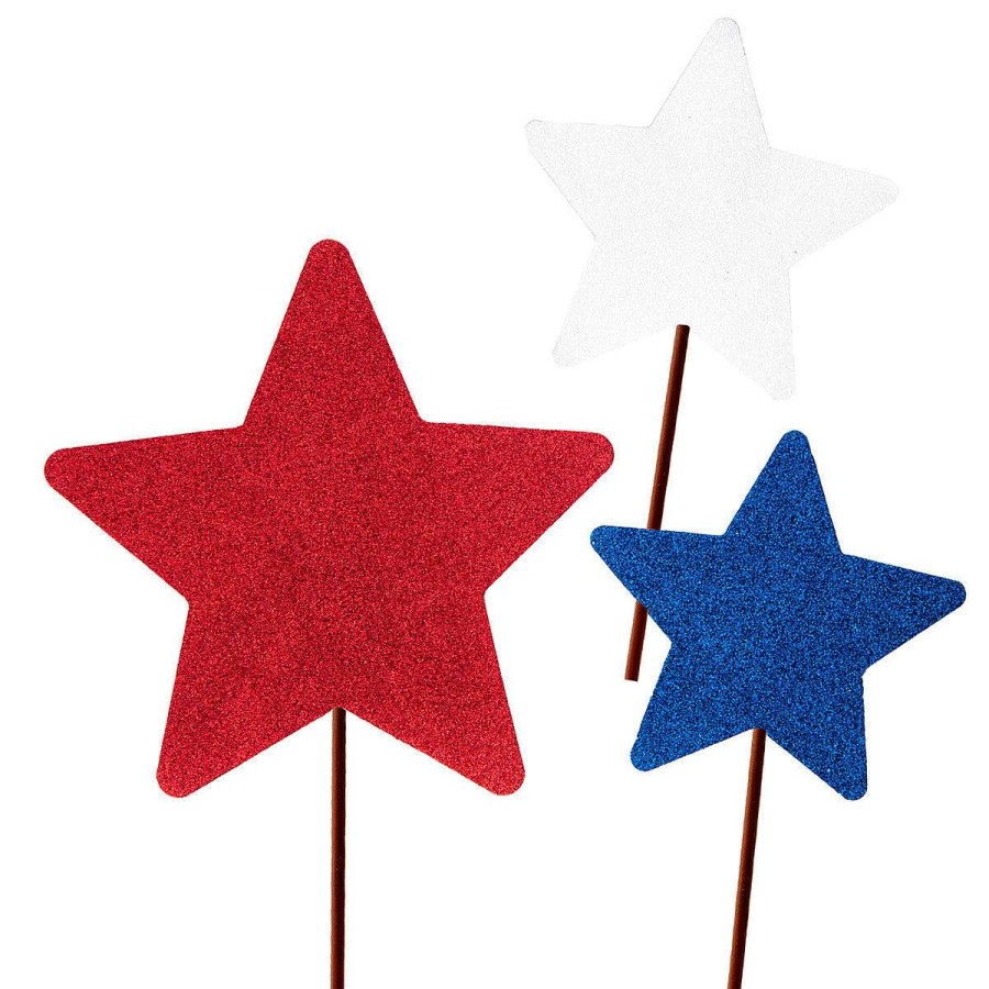 The Round Top Collection Pot Stakes | All Glitter Patriotic Star