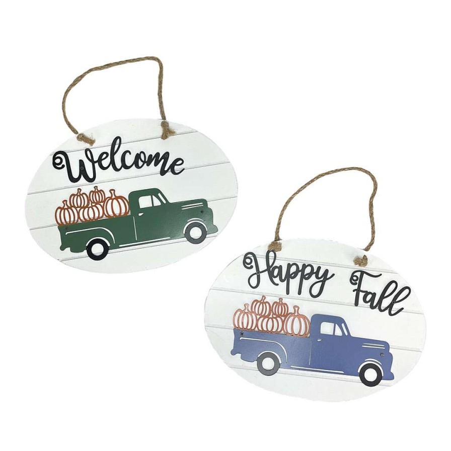 Transpac Wall Decor | Pumpkin Truck Hanger