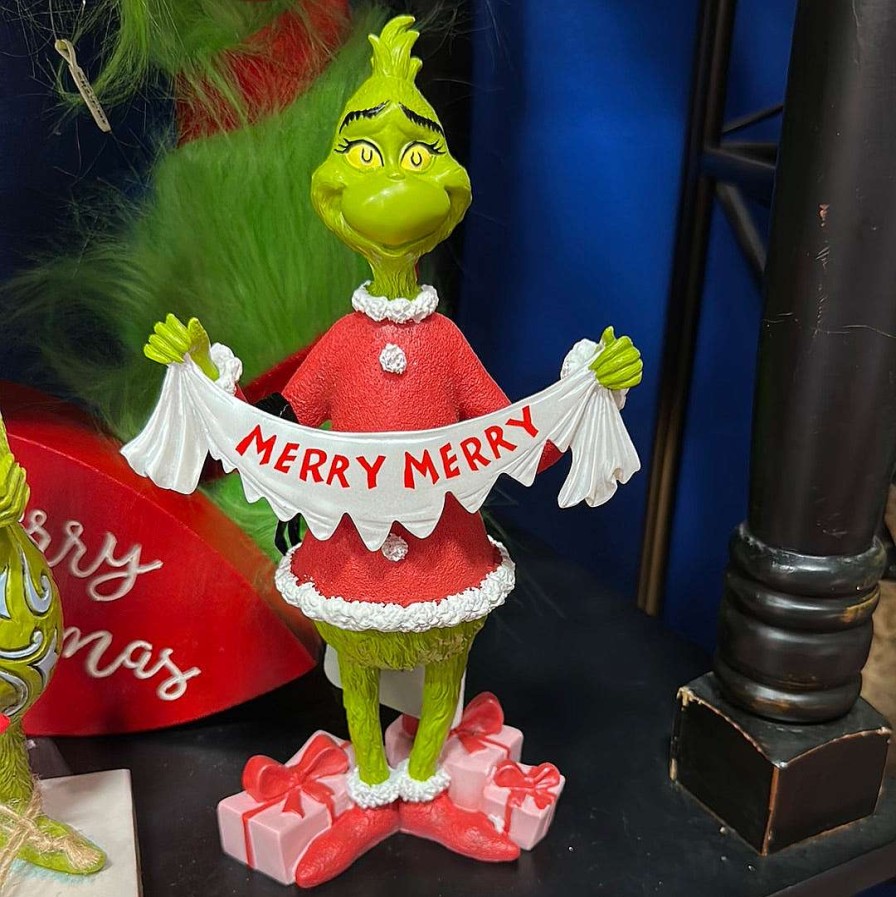 Department 56 Focal Points | Merry Collection Grinch Figurine, Dept. 56 Village