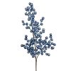 Direct Export Co. Floral | Blue Metallic Crabapple Spray